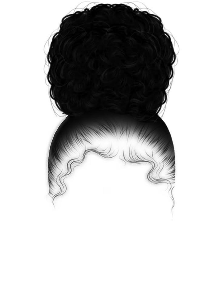 Afro Kinky Curly High Bun Wig - Premium 8 Inch Hairpiece with Baby Hair