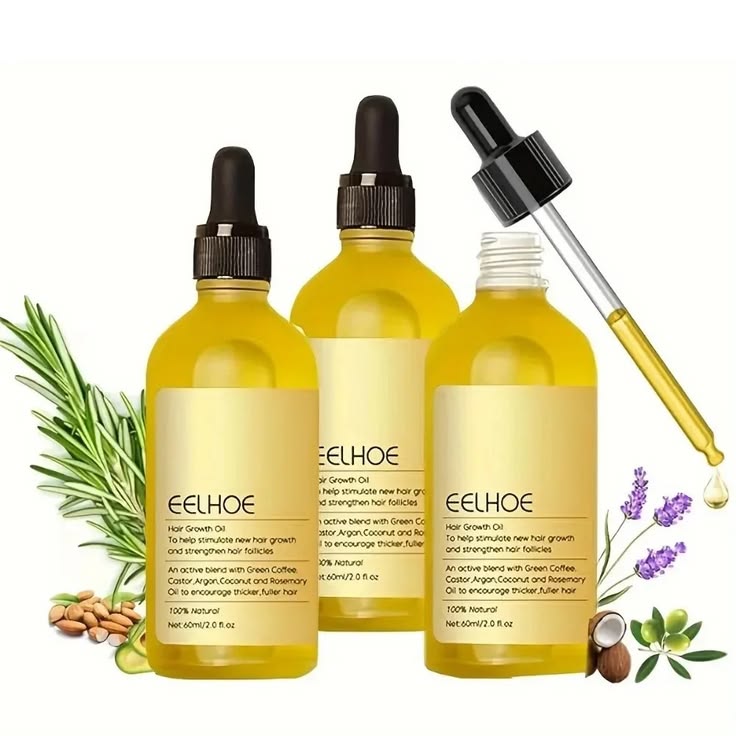 Premium Natural Hair Growth Serum & Essential Oil Collection | Organic Rosemary, Red Onion, Ginger & Ganoderma Nutrient Scalp Treatment for Anti-Hair Loss & Fast Regrowth