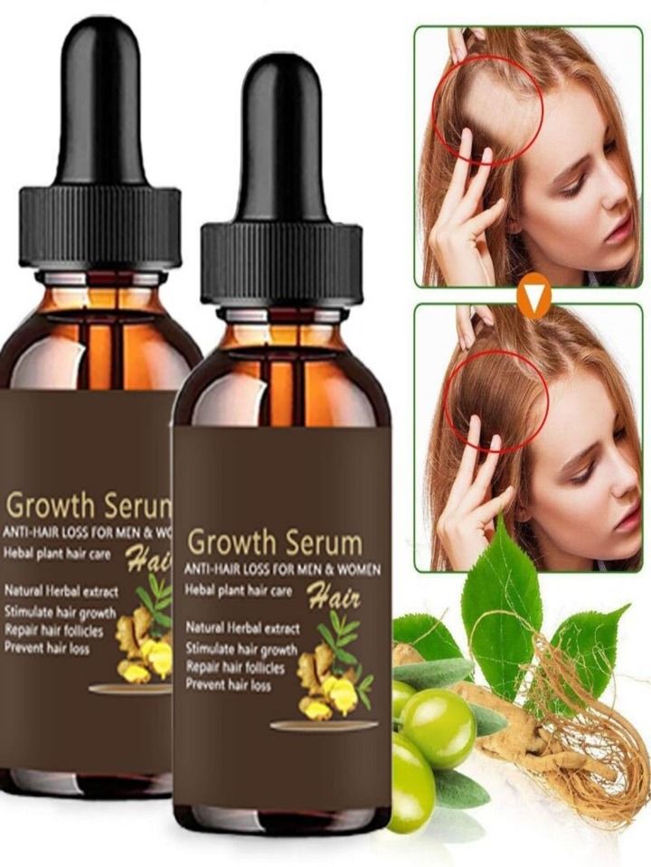 Premium Natural Hair Growth Serum & Essential Oil Collection | Organic Rosemary, Red Onion, Ginger & Ganoderma Nutrient Scalp Treatment for Anti-Hair Loss & Fast Regrowth