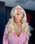 Premium Platinum Ice Blonde Soft Body Wave HD Lace Wig