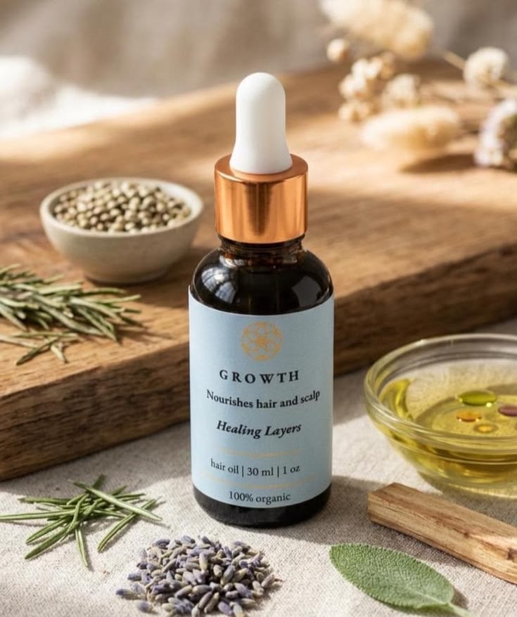 Premium Natural Hair Growth Serum & Essential Oil Collection | Organic Rosemary, Red Onion, Ginger & Ganoderma Nutrient Scalp Treatment for Anti-Hair Loss & Fast Regrowth