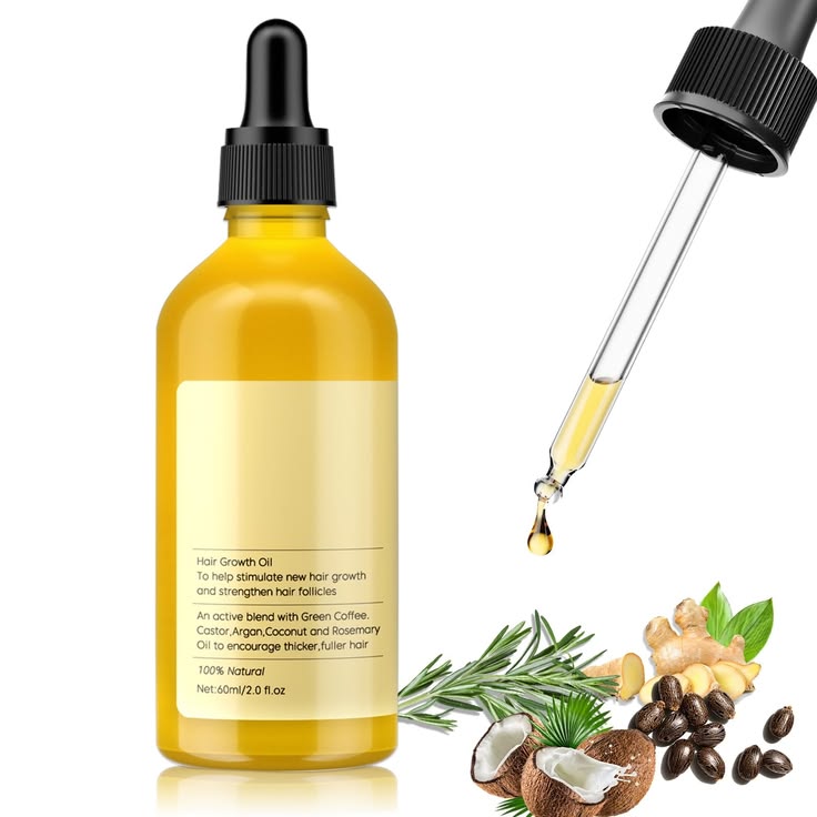 Premium Natural Hair Growth Serum & Essential Oil Collection | Organic Rosemary, Red Onion, Ginger & Ganoderma Nutrient Scalp Treatment for Anti-Hair Loss & Fast Regrowth