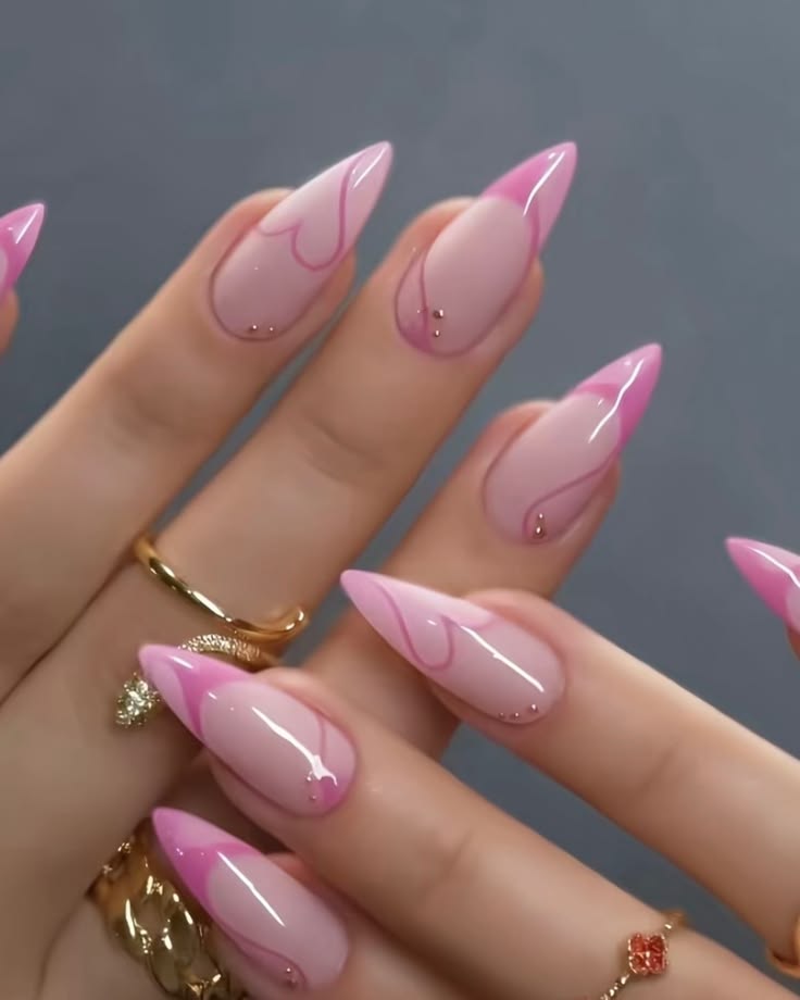 Luxury Press-On Nails Set - Reusable Fake Nails with Elegant Designs