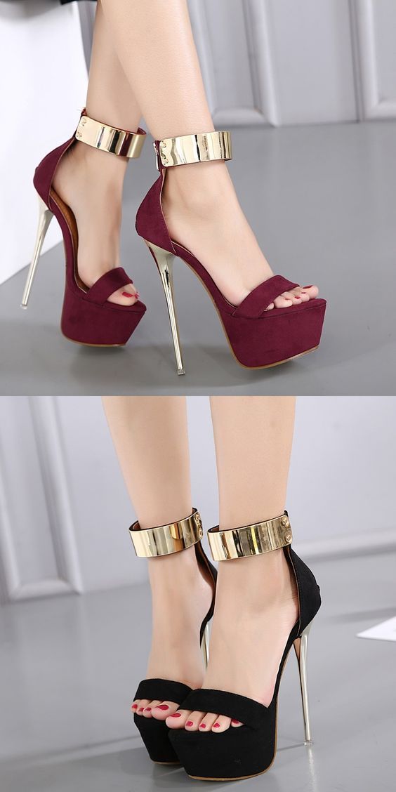 Luxury Women's High Heels - Elegant Party Wear (Classic Black Patent)Luxury Women's High Heels - Elegant Party Wear (Beige Chunky Block)