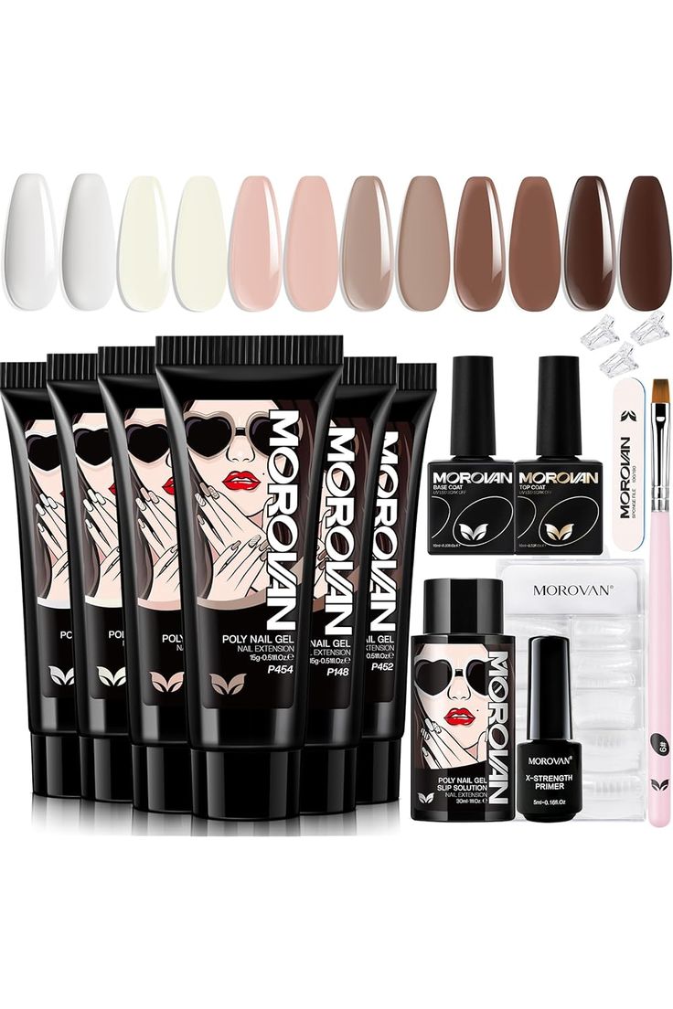 Luxury Poly Nail Gel Extension Kit - Professional Nail Art Set