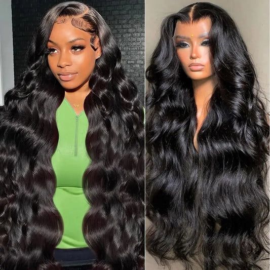 13x4 HD Loose Wave Frontal Wig – 16 x 20 / 22 x 26 Inch Bouncy Curl Human Hair Wig