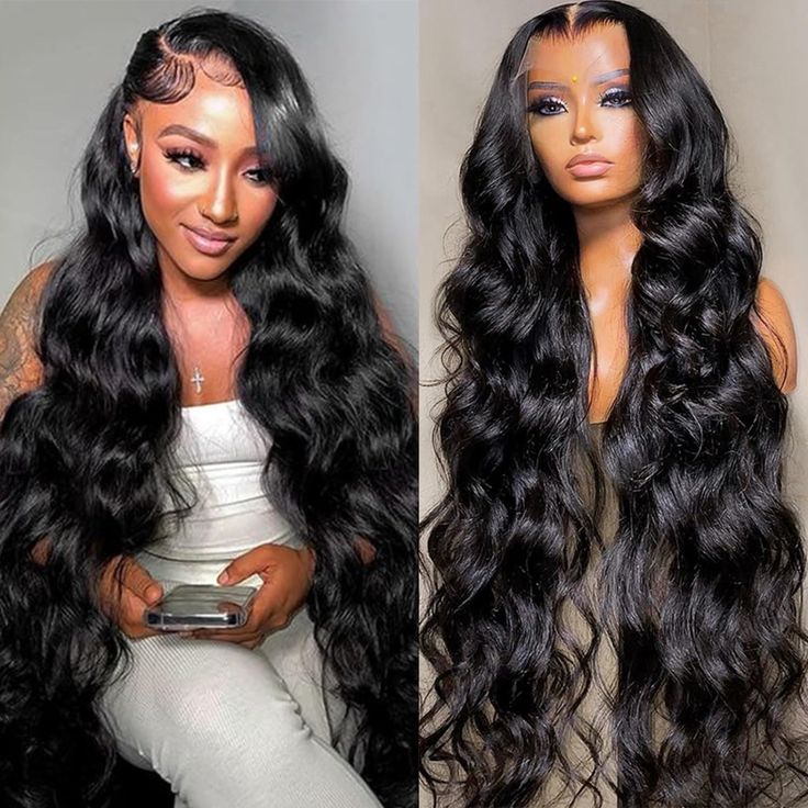 13x4 HD Deep Body Wave Lace Frontal Wig – 16 x 20 / 22 x 26 Inch Pre-Plucked Human Hair Wig