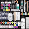 Ultimate Professional Acrylic & Poly Gel Mega Nail Kit with UV LED Lamp