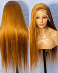 Premium Ginger Auburn Silky Straight HD Lace Wig