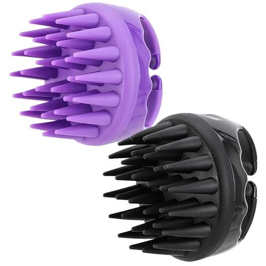 Silicone Hair Scalp Massager & Shampoo Brush Collection | Premium Dandruff Remover, Wet & Dry Scalp Care Exfoliator & Ergonomic Hair Brush for All Hair Types