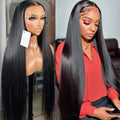 13x4 HD Long Straight Lace Frontal Wig – 16 x 20 / 22 x 26 Inch Glueless Human Hair Wig