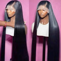 13x4 / 13x6 HD Bone Straight Human Hair Wig – 16 x 20 / 24 x 28 Inch Silky Straight Glueless Wig