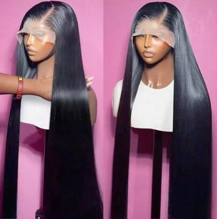 13x4 / 13x6 HD Bone Straight Human Hair Wig – 16 x 20 / 24 x 28 Inch Silky Straight Glueless Wig