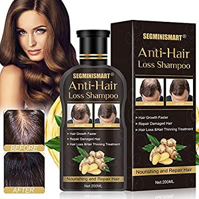 Premium Anti-Hair Loss & Regrowth Shampoo Collection | Natural Herbal Essence Ginger, Coconut Anti-Dandruff & Nourishing Scalp Care Serum Treatment