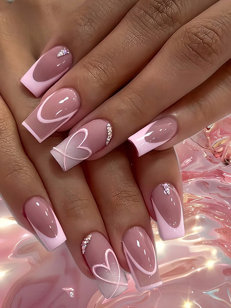 Luxury Press-On Nails Set - Reusable Fake Nails with Elegant Designs